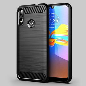 Hurtel Carbon Case elastyczne etui pokrowiec Motorola Moto E6 Plus czarny uniwersalny 11
