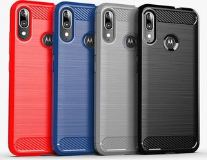 Hurtel Carbon Case elastyczne etui pokrowiec Motorola Moto E6 Plus czarny uniwersalny 12