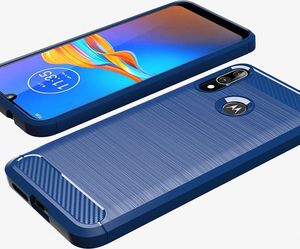 Hurtel Carbon Case elastyczne etui pokrowiec Motorola Moto E6 Plus czarny uniwersalny 4