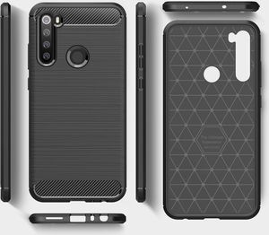Hurtel Carbon Case elastyczne etui pokrowiec Xiaomi Redmi Note 8 niebieski uniwersalny 6