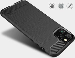 Hurtel Carbon Case elastyczne etui pokrowiec iPhone 11 Pro Max niebieski uniwersalny 7