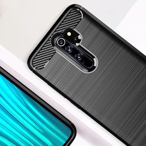 Hurtel Carbon Case elastyczne etui pokrowiec Xiaomi Redmi Note 8 Pro niebieski uniwersalny 5