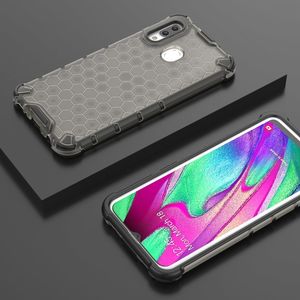 Hurtel Honeycomb etui pancerny pokrowiec z żelową ramką Samsung Galaxy A40 czarny uniwersalny 11