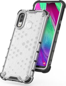 Hurtel Honeycomb etui pancerny pokrowiec z żelową ramką Samsung Galaxy A40 czarny uniwersalny 3