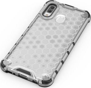 Hurtel Honeycomb etui pancerny pokrowiec z żelową ramką Samsung Galaxy A40 czarny uniwersalny 5