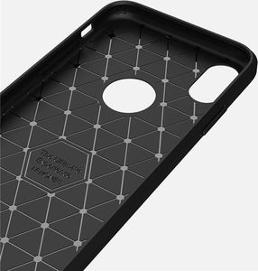 Hurtel Carbon Case elastyczne etui pokrowiec iPhone XR czarny uniwersalny 5