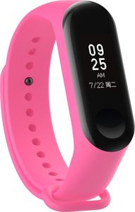 Hurtel Zamienna silikonowa opaska pasek do Xiaomi Mi Band 4 / Mi Band 3 różowy uniwersalny 4