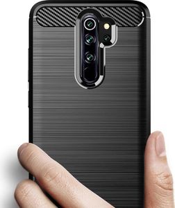 Hurtel Carbon Case elastyczne etui pokrowiec Xiaomi Redmi Note 8 Pro czarny uniwersalny 5