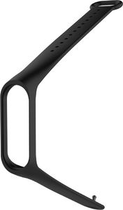 Hurtel Zamienna silikonowa opaska pasek do Xiaomi Mi Band 4 / Mi Band 3 czarny uniwersalny 2