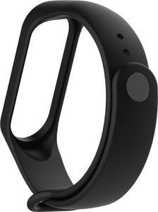 Hurtel Zamienna silikonowa opaska pasek do Xiaomi Mi Band 4 / Mi Band 3 czarny uniwersalny 3
