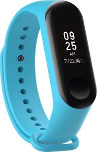 Hurtel Zamienna silikonowa opaska pasek do Xiaomi Mi Band 4 / Mi Band 3 niebieski uniwersalny 4