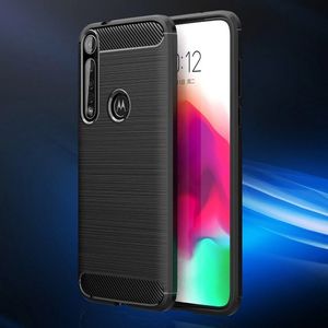 Hurtel Carbon Case elastyczne etui pokrowiec Motorola One Macro czarny uniwersalny 8