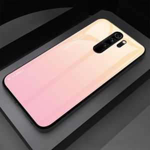 Hurtel Gradient Glass etui pokrowiec nakładka ze szkła hartowanego Xiaomi Redmi Note 8 Pro różowy uniwersalny 11