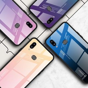 Hurtel Gradient Glass etui pokrowiec nakładka ze szkła hartowanego Samsung Galaxy A20e różowy uniwersalny 7