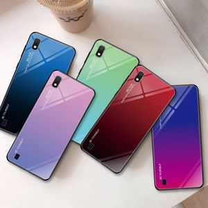 Hurtel Gradient Glass etui pokrowiec nakładka ze szkła hartowanego Samsung Galaxy A10 różowy uniwersalny 11
