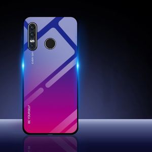 Hurtel Gradient Glass etui pokrowiec nakładka ze szkła hartowanego Huawei P30 Lite różowy uniwersalny 12