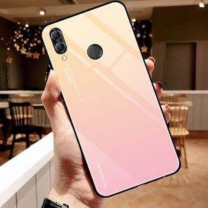 Hurtel Gradient Glass etui pokrowiec nakładka ze szkła hartowanego Huawei P Smart 2019 czarno-niebieski uniwersalny 14