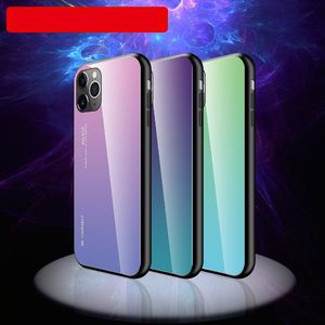 Hurtel Gradient Glass etui pokrowiec nakładka ze szkła hartowanego iPhone 11 Pro Max różowo-fioletowy uniwersalny 10