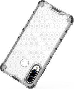 Hurtel Honeycomb etui pancerny pokrowiec z żelową ramką Huawei P30 Lite czerwony uniwersalny 4