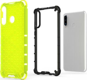 Hurtel Honeycomb etui pancerny pokrowiec z żelową ramką Huawei P30 Lite czerwony uniwersalny 5