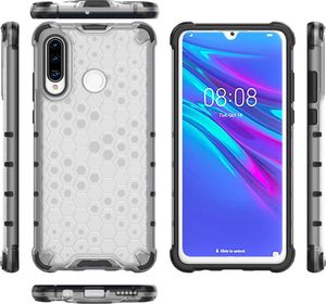 Hurtel Honeycomb etui pancerny pokrowiec z żelową ramką Huawei P30 Lite czerwony uniwersalny 7