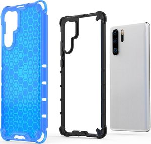 Hurtel Honeycomb etui pancerny pokrowiec z żelową ramką Huawei P30 Pro czarny uniwersalny 5