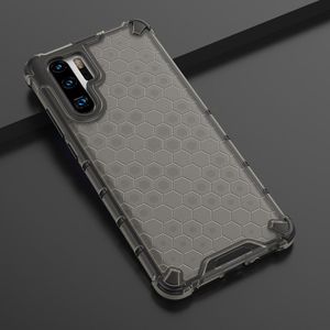 Hurtel Honeycomb etui pancerny pokrowiec z żelową ramką Huawei P30 Pro czarny uniwersalny 8