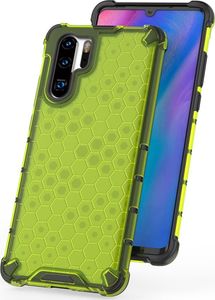 Hurtel Honeycomb etui pancerny pokrowiec z żelową ramką Huawei P30 Pro niebieski uniwersalny 3
