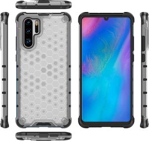 Hurtel Honeycomb etui pancerny pokrowiec z żelową ramką Huawei P30 Pro niebieski uniwersalny 6
