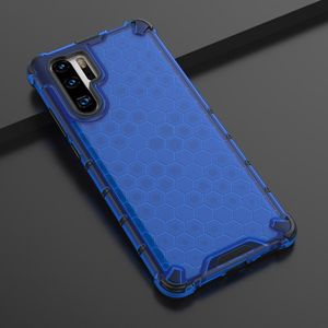 Hurtel Honeycomb etui pancerny pokrowiec z żelową ramką Huawei P30 Pro niebieski uniwersalny 8