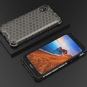 Hurtel Honeycomb etui pancerny pokrowiec z żelową ramką Xiaomi Redmi 7A czarny uniwersalny 11