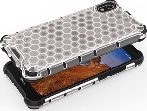 Hurtel Honeycomb etui pancerny pokrowiec z żelową ramką Xiaomi Redmi 7A czarny uniwersalny 2