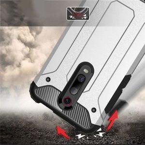 Hurtel Hybrid Armor pancerne hybrydowe etui pokrowiec Xiaomi Redmi 8A srebrny uniwersalny 4