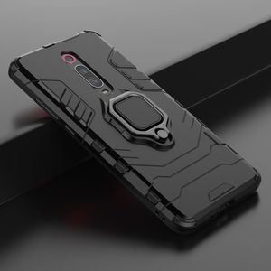 Hurtel Ring Armor pancerne hybrydowe etui pokrowiec + magnetyczny uchwyt Xiaomi Mi 9T / Xiaomi Mi 9T Pro czerwony uniwersalny 9