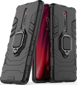 Hurtel Ring Armor pancerne hybrydowe etui pokrowiec + magnetyczny uchwyt Xiaomi Mi 9T / Xiaomi Mi 9T Pro czarny uniwersalny 1
