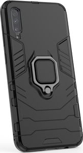 Hurtel Ring Armor pancerne hybrydowe etui pokrowiec + magnetyczny uchwyt Samsung Galaxy A70 czerwony uniwersalny 5