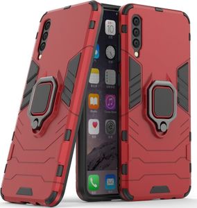 Hurtel Ring Armor pancerne hybrydowe etui pokrowiec + magnetyczny uchwyt Samsung Galaxy A50 czerwony uniwersalny 1