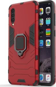 Hurtel Ring Armor pancerne hybrydowe etui pokrowiec + magnetyczny uchwyt Samsung Galaxy A50 czerwony uniwersalny 9