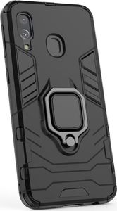 Hurtel Ring Armor pancerne hybrydowe etui pokrowiec + magnetyczny uchwyt Samsung Galaxy A40 czerwony uniwersalny 5