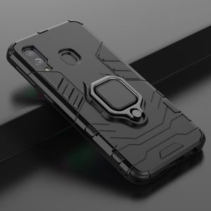 Hurtel Ring Armor pancerne hybrydowe etui pokrowiec + magnetyczny uchwyt Samsung Galaxy A40 czerwony uniwersalny 9