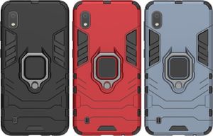 Hurtel Ring Armor pancerne hybrydowe etui pokrowiec + magnetyczny uchwyt Samsung Galaxy A10 czerwony uniwersalny 7