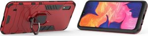 Hurtel Ring Armor pancerne hybrydowe etui pokrowiec + magnetyczny uchwyt Samsung Galaxy A10 czerwony uniwersalny 8
