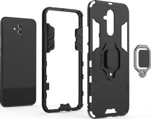 Hurtel Ring Armor pancerne hybrydowe etui pokrowiec + magnetyczny uchwyt Huawei Mate 20 Lite czerwony uniwersalny 5
