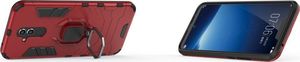 Hurtel Ring Armor pancerne hybrydowe etui pokrowiec + magnetyczny uchwyt Huawei Mate 20 Lite czerwony uniwersalny 6