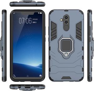 Hurtel Ring Armor pancerne hybrydowe etui pokrowiec + magnetyczny uchwyt Huawei Mate 20 Lite niebieski uniwersalny 9