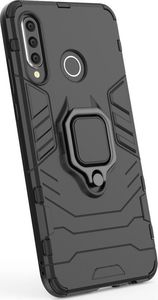 Hurtel Ring Armor pancerne hybrydowe etui pokrowiec + magnetyczny uchwyt Huawei P30 Lite czerwony uniwersalny 5