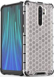 Hurtel Honeycomb etui pancerny pokrowiec z żelową ramką Xiaomi Redmi Note 8 Pro czarny uniwersalny 5