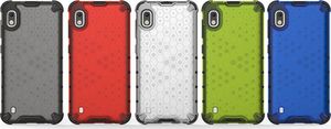 Hurtel Honeycomb etui pancerny pokrowiec z żelową ramką Samsung Galaxy A10 niebieski uniwersalny 11