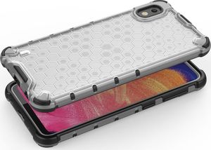 Hurtel Honeycomb etui pancerny pokrowiec z żelową ramką Samsung Galaxy A10 niebieski uniwersalny 3
