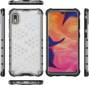 Hurtel Honeycomb etui pancerny pokrowiec z żelową ramką Samsung Galaxy A10 niebieski uniwersalny 6